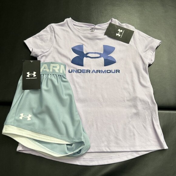 NWT Under Armour Athletic Set Girls Youth Size Small - Picture 1 of 4